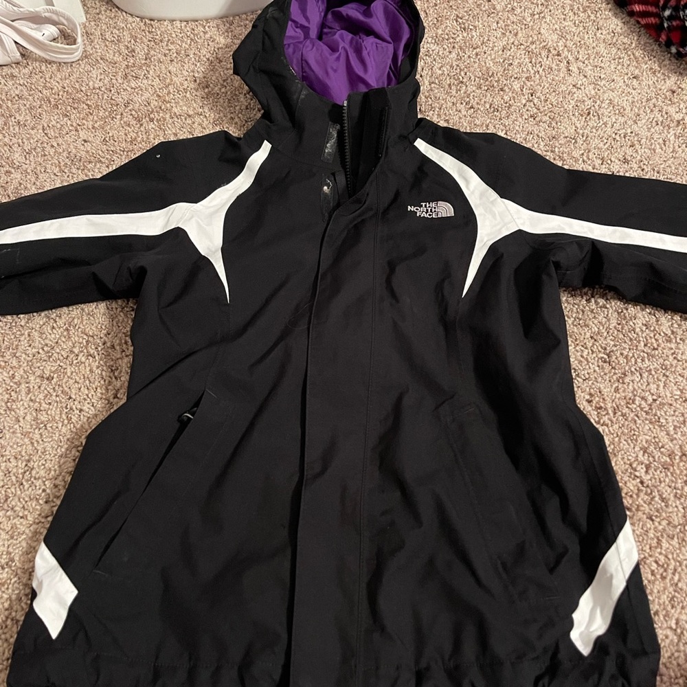 girls northface jacket-SIZE M(10/12)